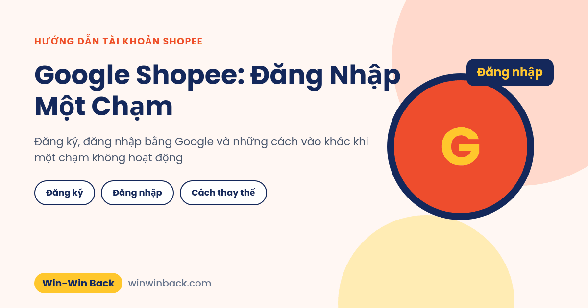Hướng dẫn đăng nhập Shopee bằng tài khoản Google