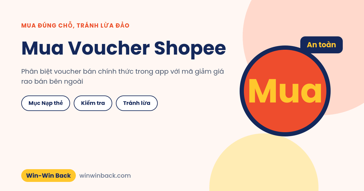 Mua voucher Shopee: mua gì, mua ở đâu và cách tránh bị lừa