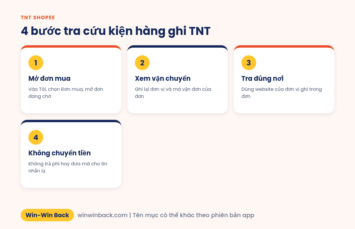 4 bước tra cứu kiện hàng ghi TNT từ đơn mua trên Shopee